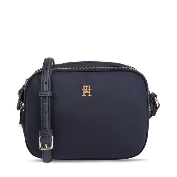 Torebka Tommy Hilfiger. Niebieskie listonoszki damskie Tommy Hilfiger, bez wzorów, bez dodatków. Za 209.99 zł.