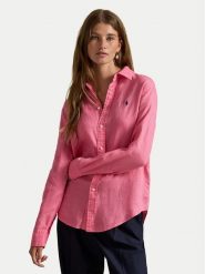 Polo Ralph Lauren Koszula 211970730504 Różowy Regular Fit. Czerwone koszule damskie Polo Ralph Lauren, s, bez wzorów, ze lnu, bez kołnierzyka, bez ramiączek. Za 819.99 zł.