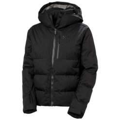 Damska kurtka narciarska Helly Hansen Kvitfjell Race. Czarne kurtki sportowe damskie Helly Hansen, na zimę, bez wzorów, bez ramiączek, z kapturem, narciarskie. Za 1,410.50 zł.