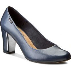 Czółenka i Szpilki LASOCKI 70307-02. Niebieskie szpilki damskie Lasocki, bez wzorów, ze skóry, bez obcasa, na szpilce, bez zapięcia. Za 189.99 zł.