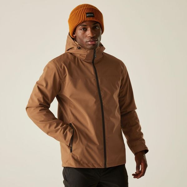 Kurtka męska 3 w 1 Coriver. Brązowe kurtki męskie Regatta, m, bez wzorów, z puchu, sportowe, bez kaptura. W wyprzedaży za 239.99 zł.