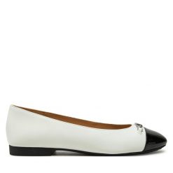 Baleriny MICHAEL Michael Kors. Białe balerinki damskie MICHAEL Michael Kors, bez wzorów, bez obcasa, bez zapięcia. Za 369.99 zł.