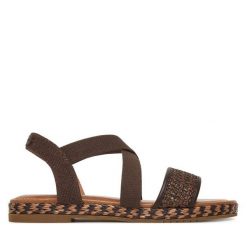 Sandały Tamaris. Brązowe sandały damskie Tamaris, bez wzorów, bez obcasa, na płaskiej podeszwie, bez zapięcia. Za 259.99 zł.