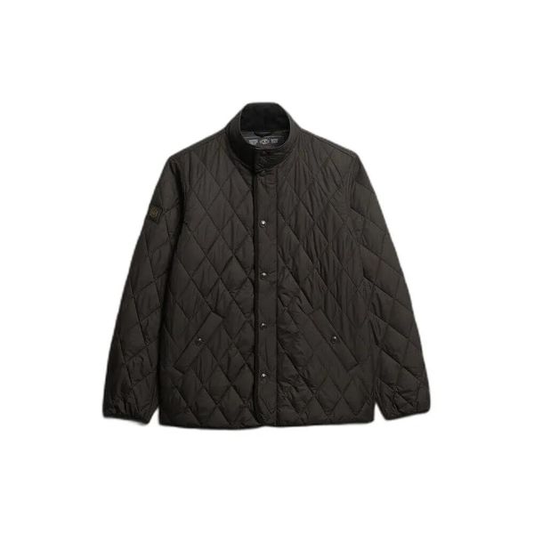 Kurtka puchowa Superdry Estate. Czarne kurtki męskie Superdry, s, z aplikacjami, z puchu, eleganckie, bez kaptura. Za 490.50 zł.