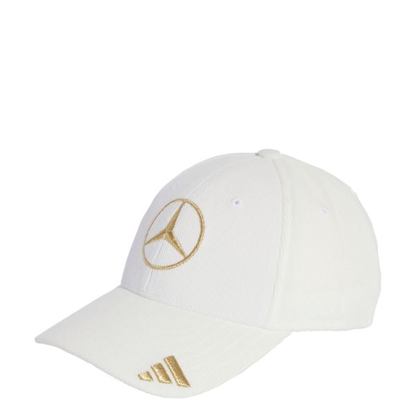 Sztruksowa czapka Mercedes-AMG Petronas Formula One Team Monaco. Białe czapki damskie Adidas, bez wzorów, ze sztruksu, eleganckie. Za 219.00 zł.