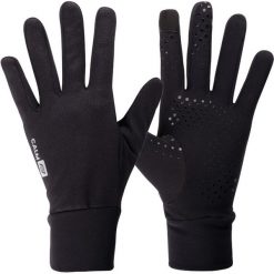 Rękawiczki rowerowe długie dla dorosłych Force Calm ocieplane. Czarne rękawiczki damskie FORCE, bez wzorów. Za 99.00 zł.