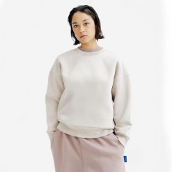 Bluza okrągły dekolt damska Elementals. Brązowe bluzy damskie Decathlon, s, bez wzorów, z bawełny, bez ramiączek, bez kaptura. Za 149.99 zł.