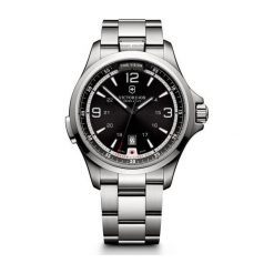 RABAT ZEGAREK VICTORINOX SWISS ARMY 241569. Czarne zegarki męskie VICTORINOX, bez wzorów, ze stali. W wyprzedaży za 1,750.00 zł.