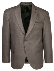 Marynarka, Brązowa Casualowa, Taliowana, 2 Guziki, Dwa Rozcięcia, Slim -VICTORIO. Brązowe garnitury męskie Victorio, bez wzorów, z poliesteru, eleganckie. Za 495.00 zł.