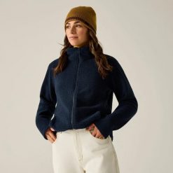 Bluza polarowa Heidy z zamkiem błyskawicznym dla kobiet. Niebieskie bluzy damskie Regatta, l, bez wzorów, z materiału, bez ramiączek, bez kaptura. Za 149.99 zł.
