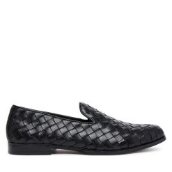 Półbuty Aldo. Czarne buty wizytowe męskie Aldo, bez wzorów, bez obcasa, bez zapięcia. Za 309.99 zł.