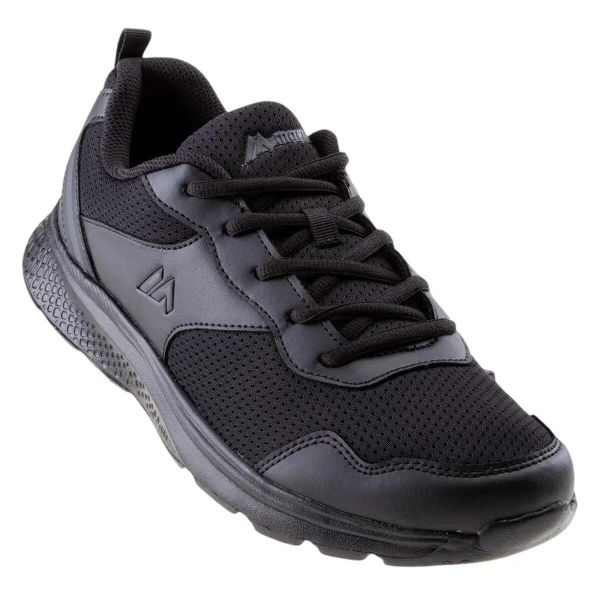 Trampki Męskie Derun. Czarne trampki męskie MARTES ESSENTIALS, bez wzorów, z koronki, klasyczne, bez zapięcia. Za 138.99 zł.