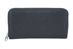 Portfel skórzany BARBERINI'S czarny D-8603-1. Czarne portfele damskie Barberinis, ze skóry. Za 169.99 zł.