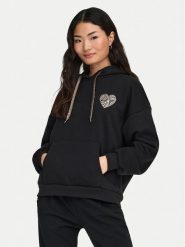 ONLY Bluza Daze 15347802 Czarny Regular Fit. Czarne bluzy damskie ONLY, xl, bez wzorów, z bawełny, bez ramiączek, bez kaptura. Za 149.99 zł.