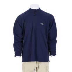 Second life - Męska granatowa bluza TNF - Stan bardzo dobry. Niebieskie bluzy męskie The North Face, m, bez wzorów, bez ramiączek, bez kaptura. Za 127.76 zł.