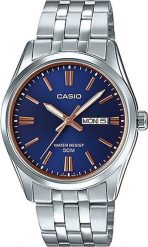 Zegarek Casio ZEGAREK MĘSKI CASIO MTP-1335D-2A2 (zd026c) + BOX. Zegarki męskie Casio, bez wzorów. Za 224.99 zł.
