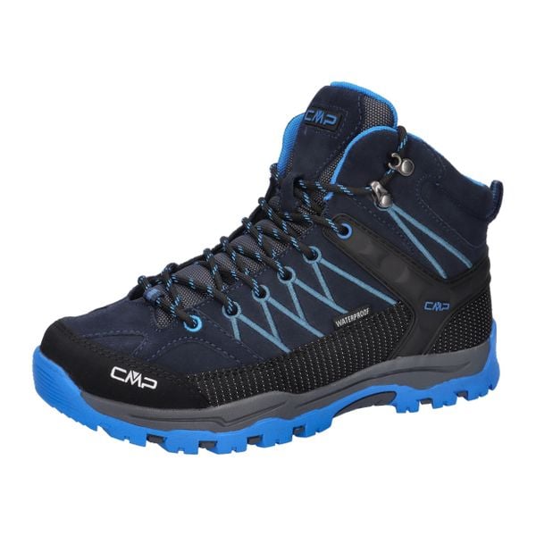 Buty trekkingowe juniorskie CMP Rigel Mid Wp. Niebieskie obuwie trekkingowe damskie CMP, bez zapięcia. Za 279.99 zł.