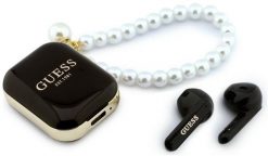 Słuchawki Guess Słuchawki bezprzewodowe douszne GUESS TWS Pearl Strap GUE005292 czarne. Czarne słuchawki douszne Guess. Za 107.03 zł.