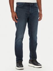 HUGO Jeansy HUGO 634 50561474 Granatowy Tapered Fit. Niebieskie jeansy męskie Hugo, z bawełny. Za 449.99 zł.