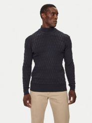 INDICODE Sweter Aldom 35-822 Granatowy Regular Fit. Niebieskie swetry męskie INDICODE, m, bez wzorów, z bawełny, bez kołnierzyka, bez ramiączek. Za 99.99 zł.