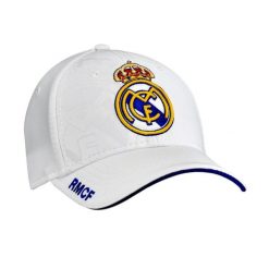 Czapka z daszkiem Real Madryt - oficjalna licencjonowana. Białe czapki damskie REAL MADRID, bez wzorów, sportowe. W wyprzedaży za 108.79 zł.