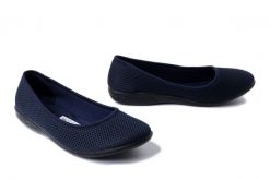 ADANEX 29475 SAP2VN granatowy, baleriny damskie. Niebieskie balerinki damskie Adanex, bez wzorów, bez obcasa, bez zapięcia. Za 77.99 zł.