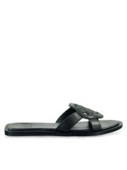 Gant Klapki 30561911 Czarny. Czarne klapki damskie GANT, bez wzorów, ze skóry, bez obcasa, bez zapięcia. Za 279.99 zł.