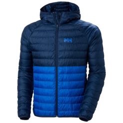 Ocieplana kurtka z kapturem Helly Hansen Banff. Niebieskie kurtki męskie Helly Hansen, m, bez wzorów, z puchu, z kapturem. Za 600.99 zł.