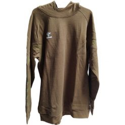 Sweatshirt z kapturem Hummel Travel. Zielone bluzy męskie Hummel, bez wzorów, z kapturem, na fitness i siłownię. Za 236.45 zł.