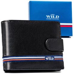 Portfel męski Always Wild N992L-GV-RFID czarny. Czarne portfele męskie Always Wild, z aplikacjami, ze skóry. Za 59.99 zł.