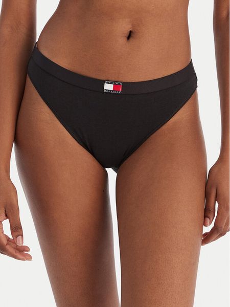 Tommy Hilfiger Komplet fig UW0UW06141 Czarny. Czarne majtki damskie Tommy Hilfiger, z bawełny. Za 169.99 zł.