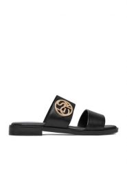 Lasocki Klapki CEO-RST-EMIE-03 Czarny. Czarne klapki damskie Lasocki, bez wzorów, ze skóry, bez obcasa, bez zapięcia. Za 129.99 zł.