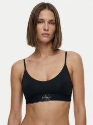 Calvin Klein Underwear Biustonosz top LV00QF8814 Czarny. Czarne topy damskie Calvin Klein Underwear, xs, bez wzorów, z syntetyku, bez kołnierzyka, bez ramiączek. Za 129.99 zł.