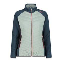 Damska kurtka puchowa CMP. Zielone kurtki sportowe damskie CMP, bez wzorów, z puchu, bez ramiączek, bez kaptura, trekkingowe. Za 340.00 zł.