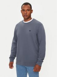 Wrangler Bluza Sign Off 112357335 Niebieski Regular Fit. Niebieskie bluzy męskie Wrangler, m, bez wzorów, z bawełny, bez ramiączek, bez kaptura. W wyprzedaży za 159.99 zł.