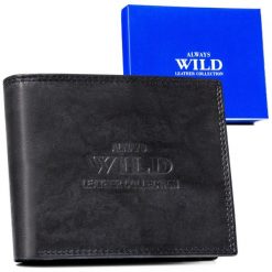 Portfel skórzany Always Wild AW-N7-MAL. Portfele męskie Always Wild, bez wzorów, ze skóry. Za 43.99 zł.