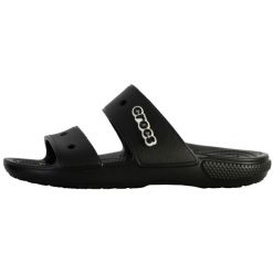 Klapki męskie Crocs Classic. Czarne klapki męskie Crocs, bez wzorów, z materiału, bez zapięcia. Za 118.99 zł.