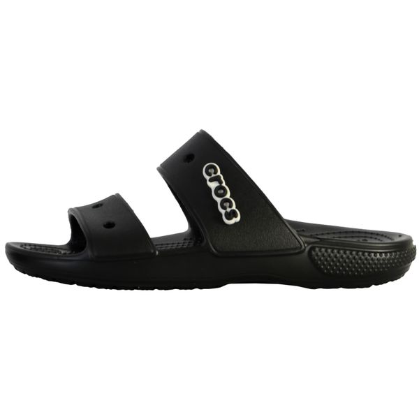 Klapki męskie Crocs Classic. Czarne klapki męskie Crocs, bez wzorów, z materiału, bez zapięcia. Za 118.99 zł.