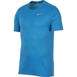 Nike Breathe Run Top Tee 904634-482. Niebieskie t-shirty męskie Nike, l, bez wzorów, z materiału, bez kołnierzyka, bez ramiączek. W wyprzedaży za 89.99 zł.