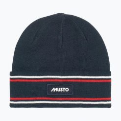 Czapka Musto 64 Beanie. Niebieskie czapki damskie Musto, na zimę, bez wzorów, z materiału. Za 109.99 zł.