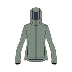 Kurtka damska turystyczna CMP 34A3096. Zielone kurtki sportowe damskie CMP, xs, bez wzorów, z softshellu, bez ramiączek, bez kaptura. Za 382.50 zł.