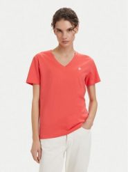 Beverly Hills Polo Club T-Shirt P-SS26W-TS516518 Koralowy Regular Fit. Pomarańczowe t-shirty damskie Beverly Hills Polo Club, s, bez wzorów, z bawełny, bez kołnierzyka, bez ramiączek. Za 139.99 zł.