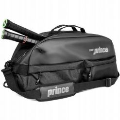 Torba tenisowa Black Prince Tour Carbon Duffel. Czarne torby na ramię męskie PRINCE, z weluru, na ramię. Za 299.99 zł.