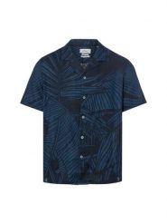 S.Oliver koszula codzienna z domieszką lnu Mężczyźni Comfort Fit Bawełna niebieski, L. Niebieskie koszule męskie S.Oliver, l, bez wzorów, z bawełny, eleganckie, bez kołnierzyka, bez ramiączek. Za 249.95 zł.