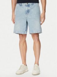 BOSS Szorty jeansowe Sandrew 50559031 Niebieski jasny Regular Fit. Niebieskie szorty męskie Boss, bez wzorów, z bawełny. Za 599.99 zł.