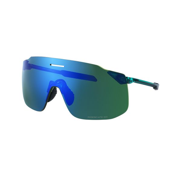 Rowerowe okulary przeciwsłoneczne S-PHYRE SL Ridescape Gravel , Green Sapphire. Zielone okulary przeciwsłoneczne damskie Shimano. Za 649.00 zł.