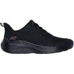 Adidasy Skechers Bobs Squad Waves-jus, Kobiety. Czarne obuwie sportowe damskie Skechers, bez wzorów, bez zapięcia. W wyprzedaży za 290.00 zł.