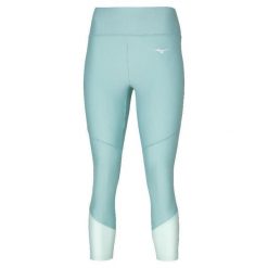 Damskie legginsy 3/4 Mizuno Impulse Core. Niebieskie legginsy damskie Mizuno, bez wzorów. Za 231.50 zł.