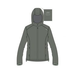 Damska kurtka wodoodporna CMP. Zielone kurtki sportowe damskie CMP, bez wzorów, bez ramiączek, z kapturem, trekkingowe. Za 290.50 zł.