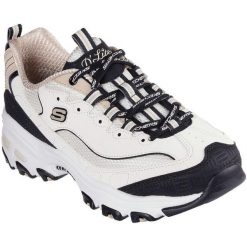Buty sportowe damskie Skechers D Lites retro Rewind. Białe obuwie sportowe damskie Skechers, bez wzorów, z syntetyku, bez zapięcia, na fitness i siłownię. Za 490.00 zł.